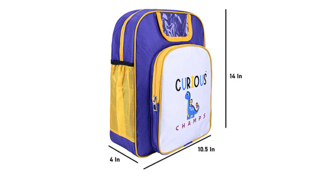 curious champa school kids bag side view