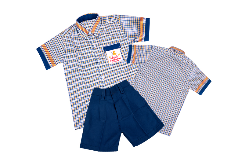 school dress boy front & back with pant