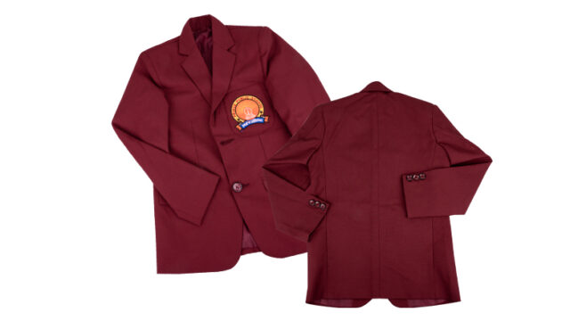 school boy blazer back & front