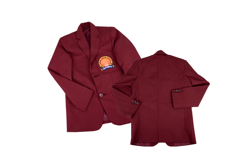 school boy blazer back & front