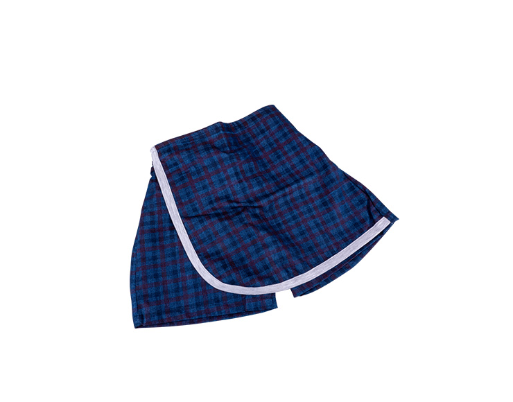 black blue check pant for kids front view