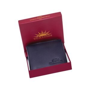 Wildleather Men's Genuine Leather Bifold Wallet with Coin Pocket (Model GWL105-205)