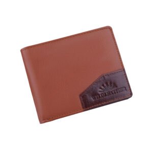 Wildleather Men's Genuine Leather Dual-Tone Bifold Wallet (Model GWL105-277)