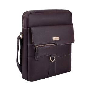 Wildleather GSG107-20420 Premium Leather Crossbody Sling Bag & Travel Messenger Bag (13.5-Inch)