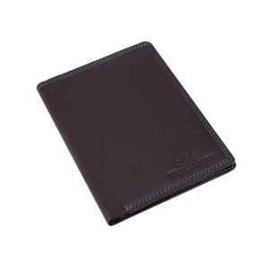 Wildleather Premium Genuine Leather Passport Holder Cover Wallet PP101-401 Travel Organizer with Contrast Stitching