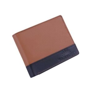 Wildleather Men's Genuine Leather Dual-Tone Bifold Wallet with Coin Pocket(GWL105-010)