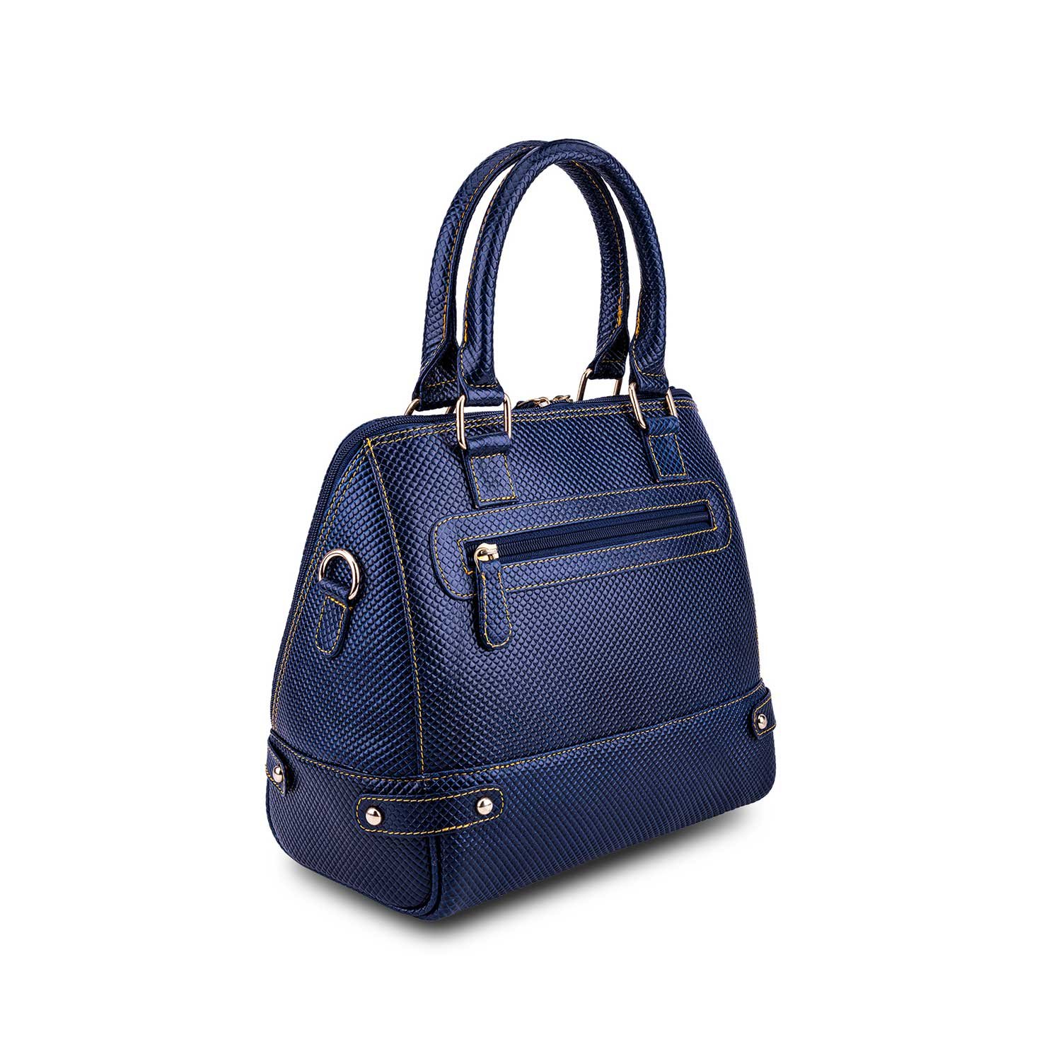 WILDLEATHER Women's Genuine Leather Satchel Bag – Multi-Compartment Crossbody Handbag with Top Handles & Detachable Shoulder Strap(LSG115-790) - Image 4