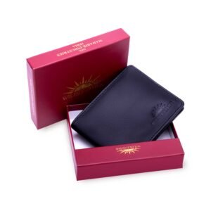 Wildleather Men's Genuine Leather Bifold Wallet with Coin Pocket (Model GWL105-203)