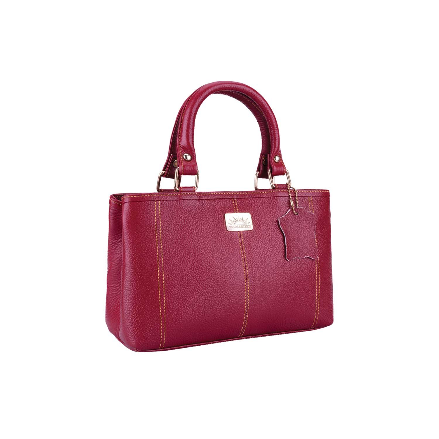 Wildleather Ladies Genuine Leather Handbag & Sling Bag LSG115-2050 Stylish Top-Handle Satchel with Multi-Compartments - Image 6