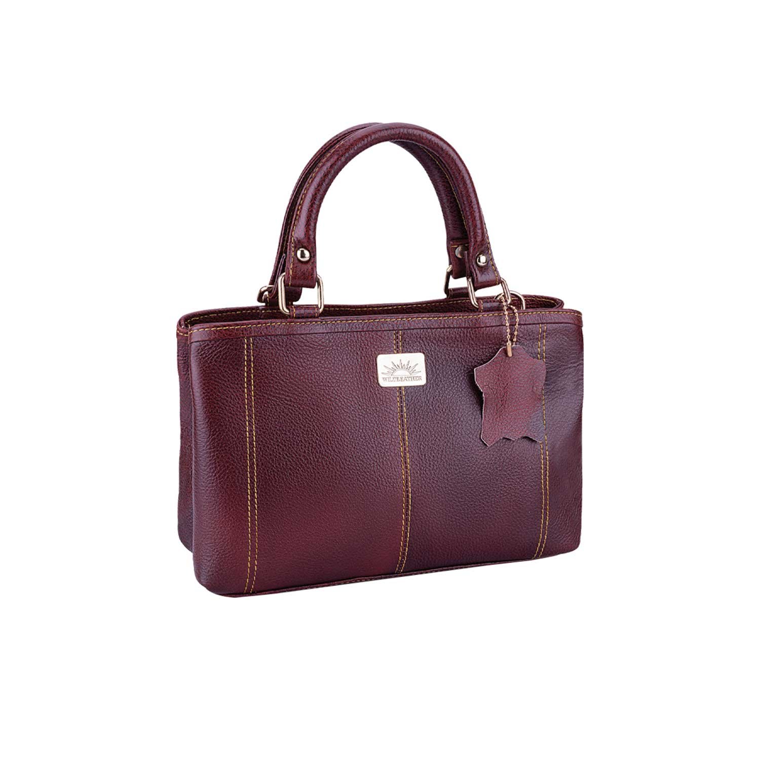 Wildleather Ladies Genuine Leather Handbag & Sling Bag LSG115-2050 Stylish Top-Handle Satchel with Multi-Compartments - Image 7